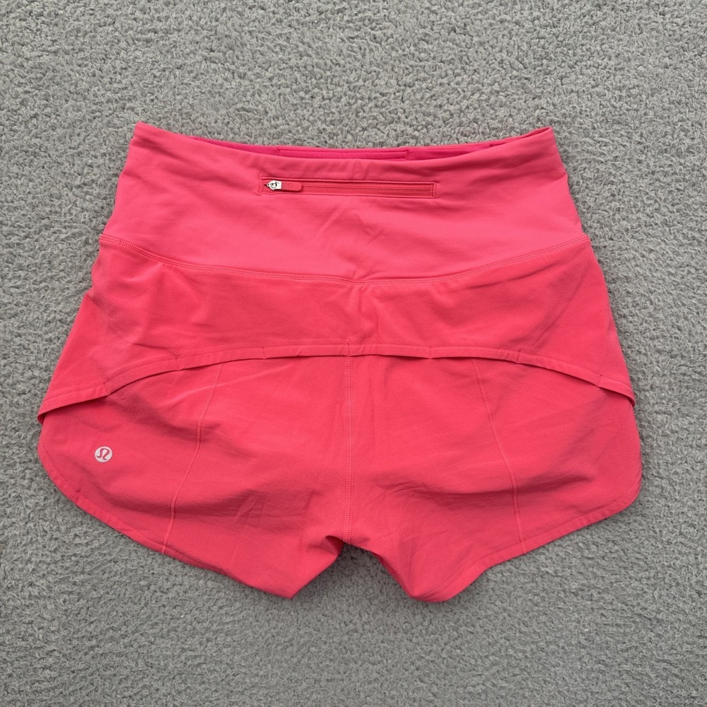 Lululemon Speed Up Shorts High Rise 4" Lip Gloss Pink Athletic Women's 4 - Picture 2 of 7